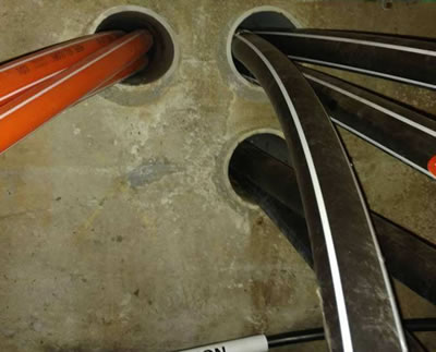 Extraction From PVC Outer Duct - Before